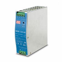 NDR-120-48 Блок питания на DIN-рейку, 48В, 2,5А, 120Вт Mean Well в Максэлектро
