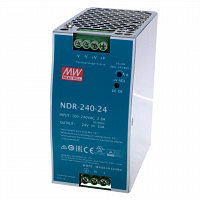 NDR-240-24 Источник питания AC/DC; 240Вт; Uвх:90…264V AC; Uвых:24В/10A рег, Mean Well в Максэлектро
