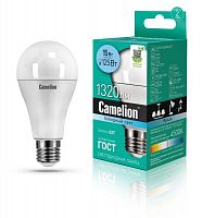 Лампа светодиодная LED15-A60/845/E27 15Вт грушевидная 4500К E27 1320лм 220В бел. Camelion 12186 в Максэлектро