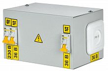 Ящик с понижающим трансформатором ЯТП 0.25 220/36В (3 авт. выкл.) IEK MTT13-036-0250 в Максэлектро
