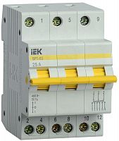 Выключатель-разъединитель трехпозиционный 3п ВРТ-63 25А IEK MPR10-3-025 в Максэлектро