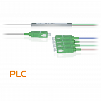 Делитель оптический планарный PLC-M-1x4, бескорпусный, разъемы SC/APC в Максэлектро