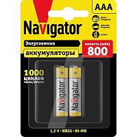 Аккумулятор AAA/HR03 94 461 NHR-800-HR03-BP2 (блист.2шт) Navigator 94461 в Максэлектро
