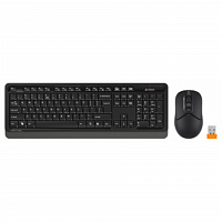 Клавиатура + мышь A4Tech Fstyler FG1012 клав:черный/серый мышь:черный USB беспроводная Multimedia (F в Максэлектро