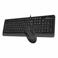 Клавиатура + мышь A4Tech Fstyler F1010 клав:черный/серый мышь:черный/серый USB Multimedia в Максэлектро