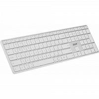 Клавиатура Acer OKR301 белый/серебристый USB беспроводная BT/Radio slim Multimedia (ZL.KBDEE.015) в Максэлектро