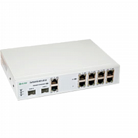 Оптический мультиплексор Eltex ToPGATE, 8 E1 + 1 Gb Ethernet, 2 шасси под SFP, 1U в Максэлектро