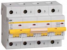 Выключатель автоматический модульный 4п C 80А 10кА ВА47-100 KARAT IEK MVA40-4-080-C в Максэлектро