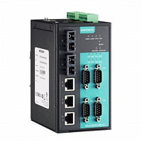 NPort S8455I-SS-SC 4-портовый преобразователь RS-232/422/485 в Ethernet cо встроенным Ethernet-коммутатором в Максэлектро