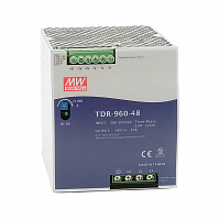 TDR-960-24 Блок питания на DIN-рейку, 24В, 40А, 960Вт Mean Well в Максэлектро