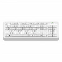 Клавиатура + мышь A4Tech Fstyler FG1010S клав:белый/серый мышь:белый/серый USB беспроводная Multimed в Максэлектро
