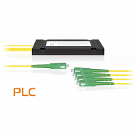 Делитель оптический планарный PLC-1x4, корпус, разъемы SC/APC в Максэлектро