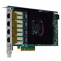 Сетевая карта 4 порта 10GBase-T Bypass (RJ45, Intel x540), Silicom PE310G4BPi40-T-SD в Максэлектро