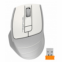 Мышь A4Tech Fstyler FG30 белый/серый оптическая (2000dpi) беспроводная USB (6but) в Максэлектро