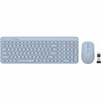 Клавиатура + мышь A4Tech Fstyler FG3300 Air клав:синий мышь:синий USB беспроводная slim Multimedia в Максэлектро