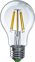 Лампа светодиодная филаментная 80 877 OLL-F-A60-13-230-4K-E27 13Вт грушевидная прозрачная 4000К нейтр. бел. E27 1300лм 220-240В ОНЛАЙТ 80877 в Максэлектро