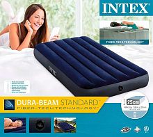 Кровать надувная Twin Classic Downy Bed 99х191х25см FB (64757) INTEX 6941057412443 в Максэлектро