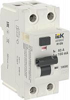 Выключатель дифференциального тока (УЗО) 2п 63А 100мА тип A ВДТ R10N ARMAT IEK AR-R10N-2-063A100 в Максэлектро