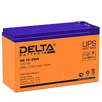 Аккумулятор UPS 12В 7А.ч Delta HR 12-28 W в Максэлектро
