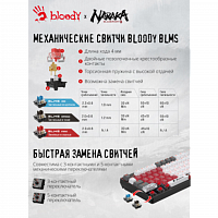 Клавиатура A4Tech Bloody S98 Naraka механическая черный/красный USB for gamer LED (S98 NARAKA) в Максэлектро