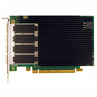 Сетевая карта 4 порта 40GBase-X (QSFP+, Intel XL710BM2), Silicom PE31640G4QI71-QX4 в Максэлектро