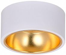 Светильник 4017 накладной потолочный под лампу GX53 бел./золото IEK LT-UPB0-4017-GX53-1-K55 в Максэлектро
