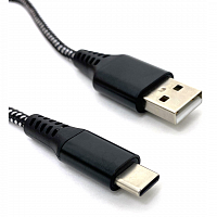 Кабель универсальный (USB - USB Type C) (черный, 1м) в Максэлектро