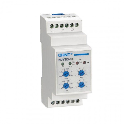Реле контроля фаз NJYB3-15 AC 220В CHINT 636025 в Максэлектро