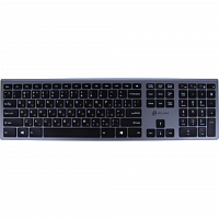 Клавиатура Оклик 890S серый USB беспроводная slim в Максэлектро