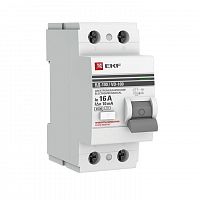 Выключатель дифференциального тока (УЗО) 2п 16А 10мА тип AC ВД-100 (электромех.) PROxima EKF elcb-2-16-10-em-pro в Максэлектро
