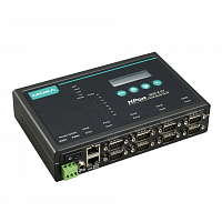 8-портовый преобразователь RS-232/422/485 в Ethernet в настольном исполнении с разъёмами DB9-Male в Максэлектро