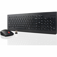 Клавиатура + мышь Lenovo Combo 4X30M39487 клав:черный мышь:черный USB беспроводная в Максэлектро
