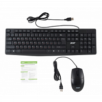 Клавиатура + мышь Acer OMW141 клав:черный мышь:черный USB (ZL.MCEEE.01M) в Максэлектро