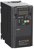 Преобразователь частоты A150 220В 1ф 0.75кВт 5А встроенный торм. модуль ONI A150-21-075HT в Максэлектро