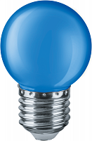 Лампа светодиодная 71 829 NLL-G45-1-230-B-E27 1Вт шар E27 176-264В син. Navigator 71829 в Максэлектро