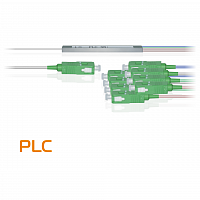 Делитель оптический планарный PLC-M-1x8, бескорпусный, разъемы SC/APC в Максэлектро