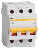Выключатель нагрузки ВН-32 63А/3П IEK MNV10-3-063 в Максэлектро
