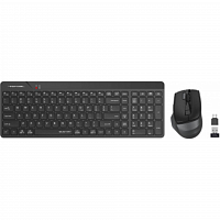 Клавиатура + мышь A4Tech Fstyler FG2400 Air клав:черный мышь:черный USB беспроводная slim (FG2400 AI в Максэлектро