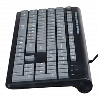 Клавиатура Оклик 480M черный/серый USB slim Multimedia (1067199) в Максэлектро