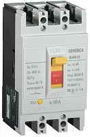 Выключатель автоматический 3п 100А 18кА ВА66-31 GENERICA SAV10-3-0100-G в Максэлектро