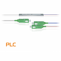 Делитель оптический планарный PLC-M-1x2, бескорпусный, разъемы SC/APC в Максэлектро