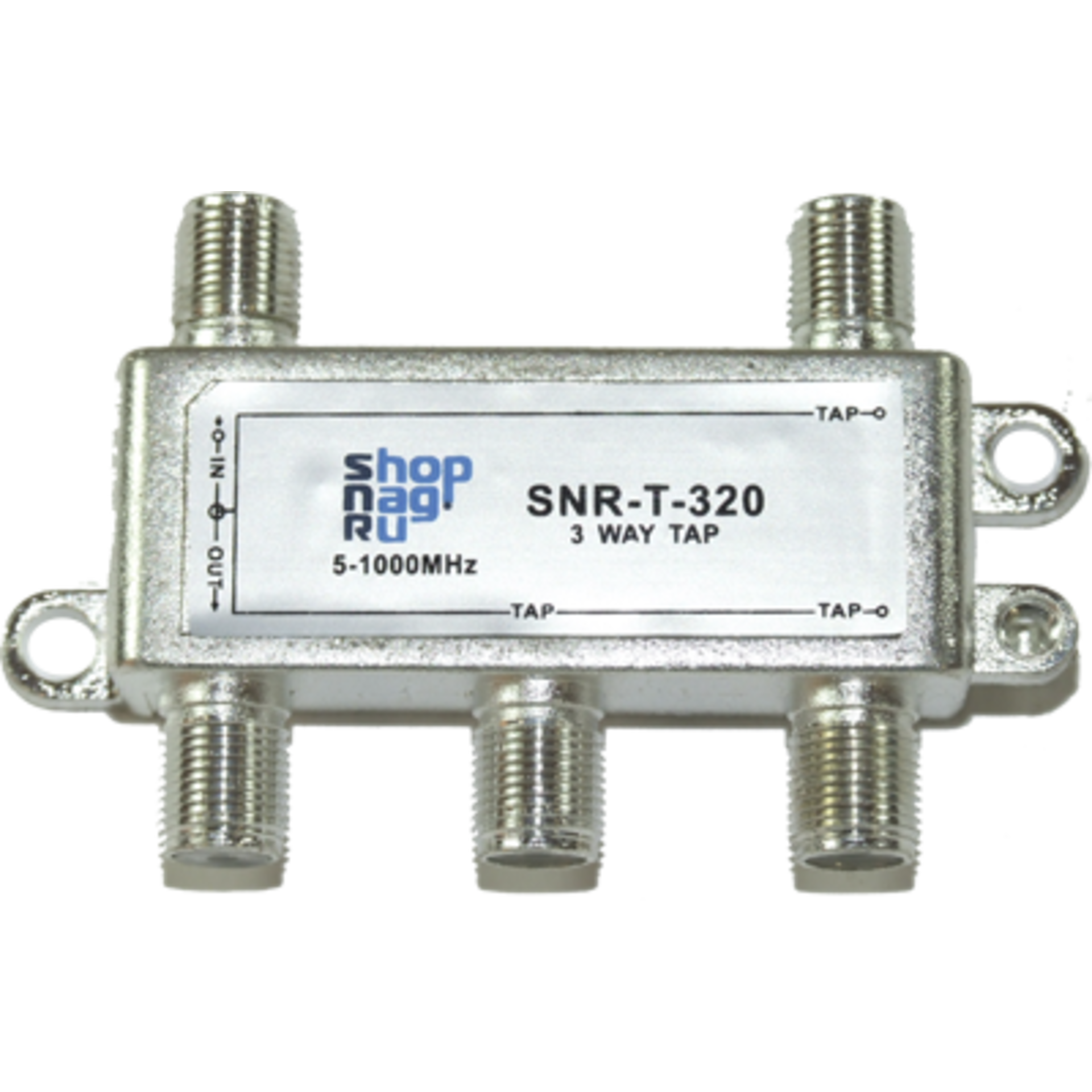 Ответвитель абонентский SNR-T-326 на 3 отвода, вносимое затухание IN-TAP 26dB. в Максэлектро