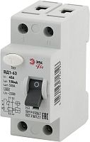 Выключатель дифференциального тока (УЗО) 1P+N 40А 100мА ВД1-63 Pro NO-902-38 ЭРА Б0031883 в Максэлектро