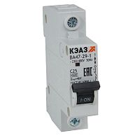 Выключатель автоматический модульный ВА47-29-1C2-УХЛ3 (4.5кА) КЭАЗ 318200 в Максэлектро