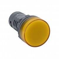 Лампа светосигнальная SB7 d22мм 230В AC желт. моноблочная SE SB7EV08MP в Максэлектро