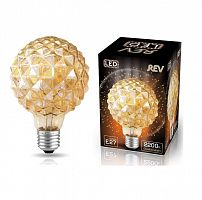 Лампа светодиодная VINTAGE GOLD Filament колба "Еж" шар G125 E27 5Вт 2200К теплый свет REV 32449 2 в Максэлектро
