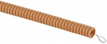 Труба гофрированная ПВХ легкая d20мм с протяжкой сосна (уп.25м) Эра Б0043212 в Максэлектро
