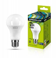 Лампа светодиодная LED-A60-12W-E27-6500K грушевидная ЛОН 172-265В Ergolux 12880 в Максэлектро