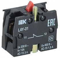 Блок контактный 1р для LAY5 IEK BDK11 в Максэлектро