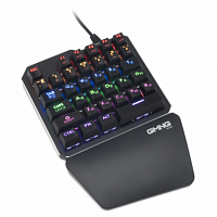 Клавиатура GMNG 707GK механическая черный USB for gamer LED (подставка для запястий) (1684803) в Максэлектро